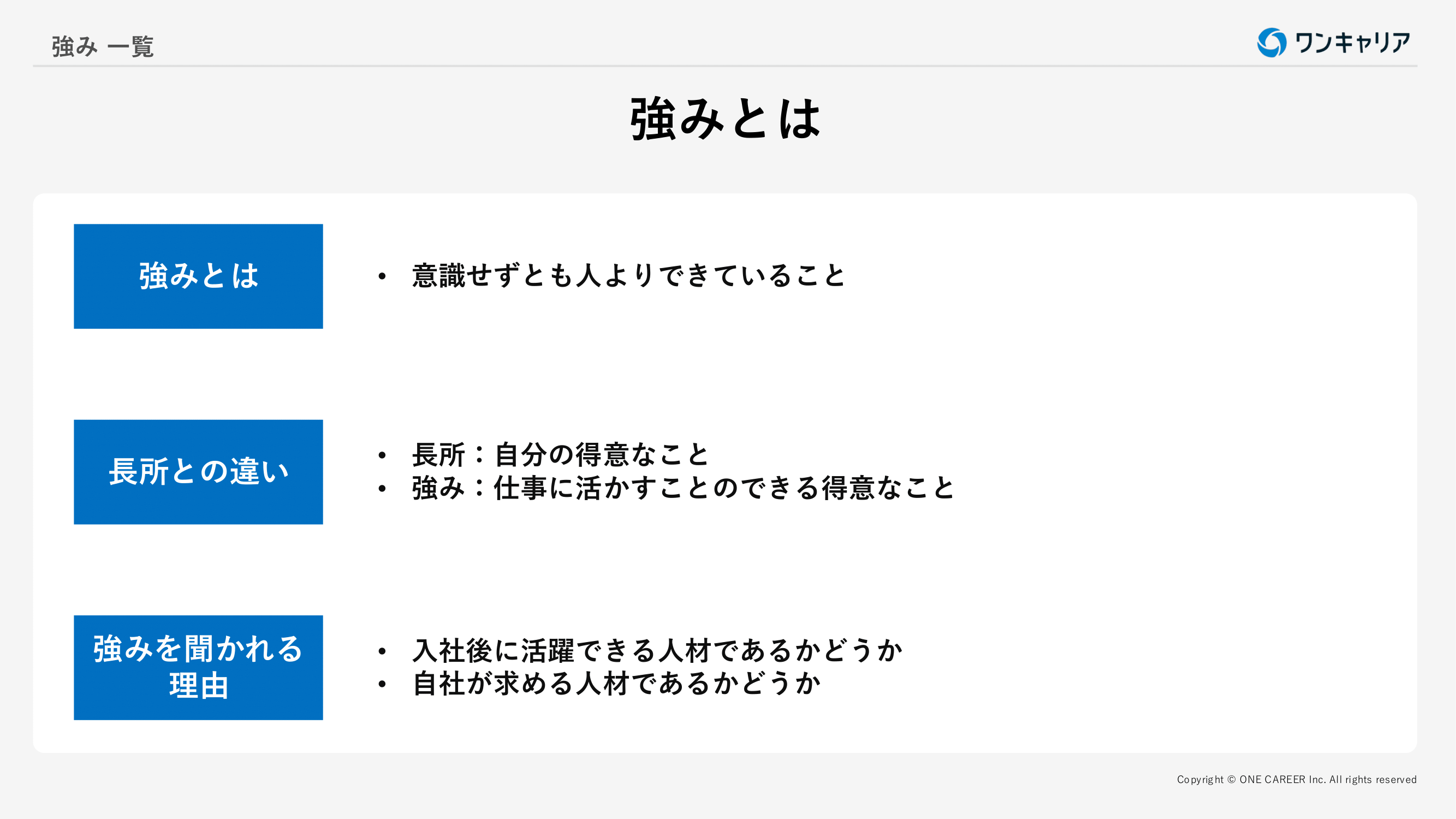 強みとは