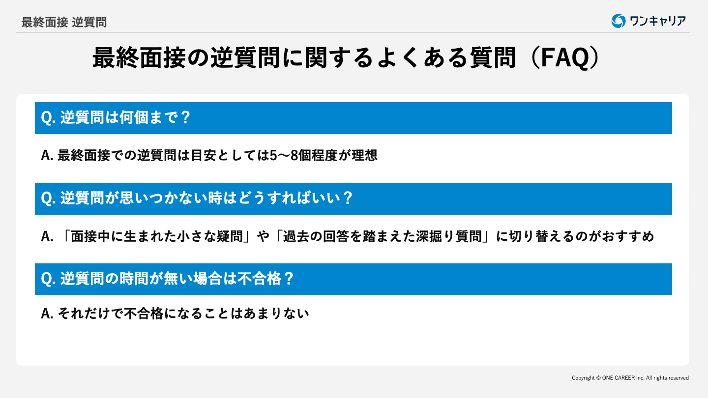 最終 面接 逆 質問 例