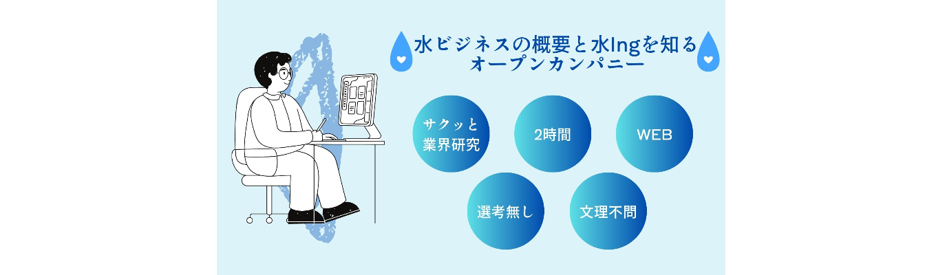 【2h/web/オープン・カンパニー】「水」から社会課題を考える！-持続可能な地域社会を実現するビジネスとは？-イベント