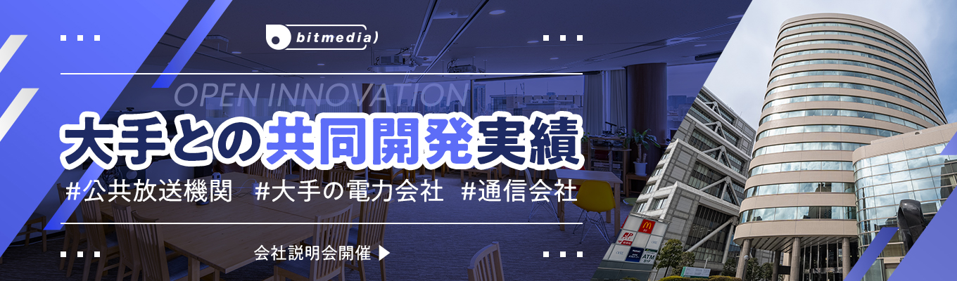 #28卒　#自社サービスを主軸にした安定経営　#少数精鋭の成長環境　#大手企業との共同開発実績あり　ビットメディアを知る会社説明会
