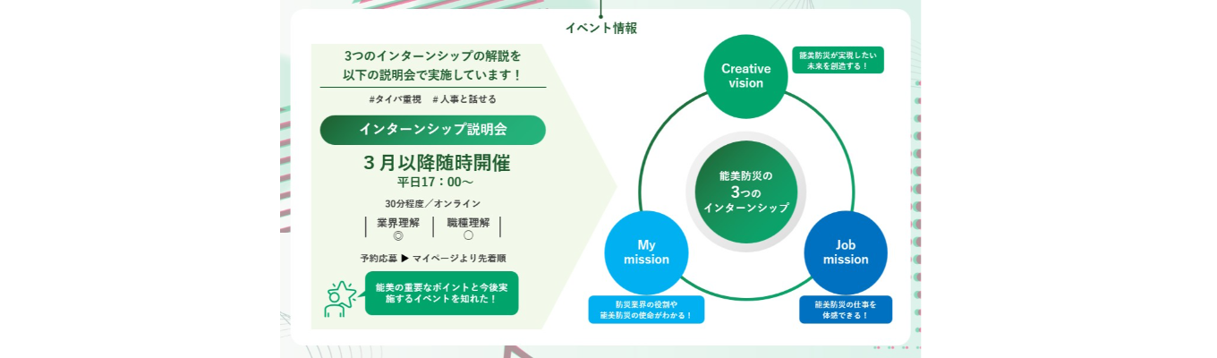 【30分・オンライン】六本木ヒルズや空港を守る会社って? プライム上場×防災メーカー インターンシップ説明会