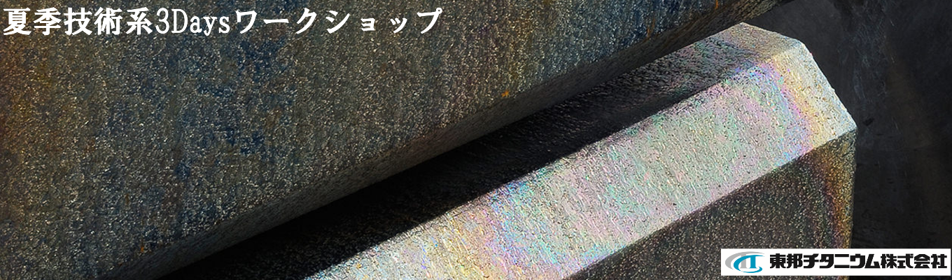 夏季技術系3Daysワークショップ