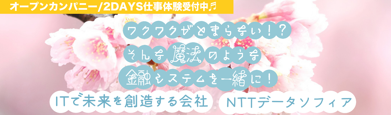 【仕事体験参加者限定!年内内々定案内あり/参加者限定特典あり】オープンカンパニー/仕事体験受付中!【WEB型/対面型の両方実施】#転勤なし#勤務地東京!#客先常駐なし#在宅ワーク制度あり