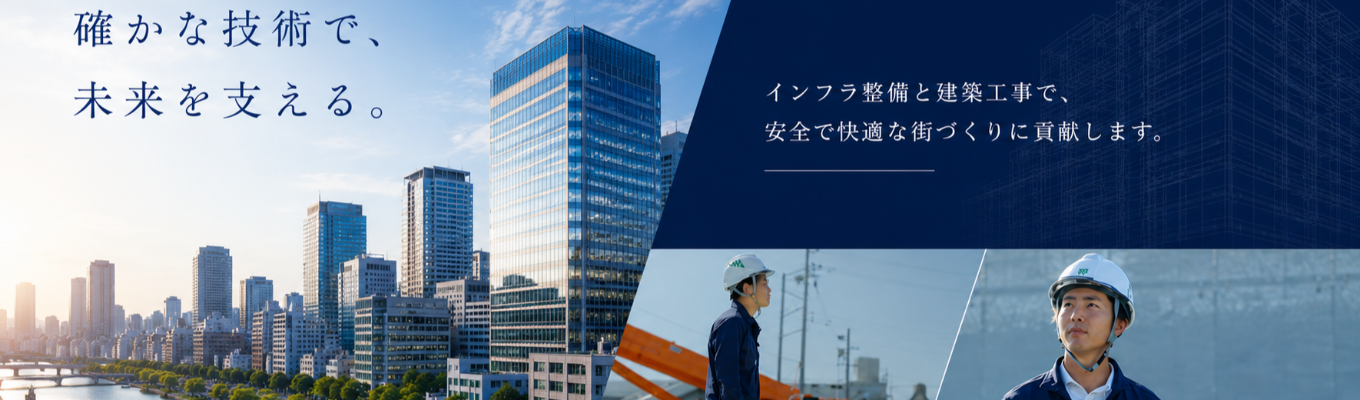 【28卒早期選考直結｜限定書類免除】兵庫県から転勤なしでインフラを支える！昭和32年創業の老舗企業で街づくりの本質を掴むインターンシップ◆1年目から月給29万円以上も目指せる待遇面と長く働ける福利厚生が充実！◆イベント