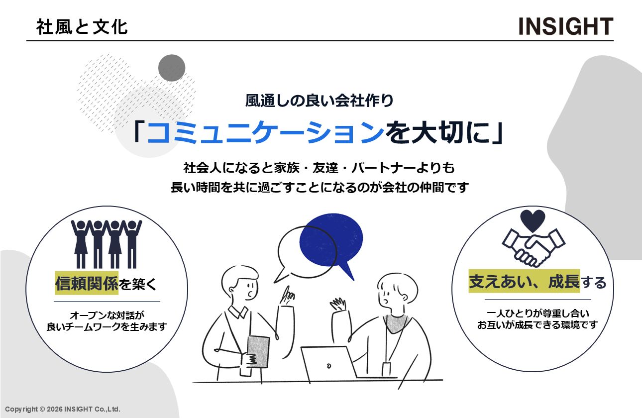 コミュニケーションを何より大切にする社風