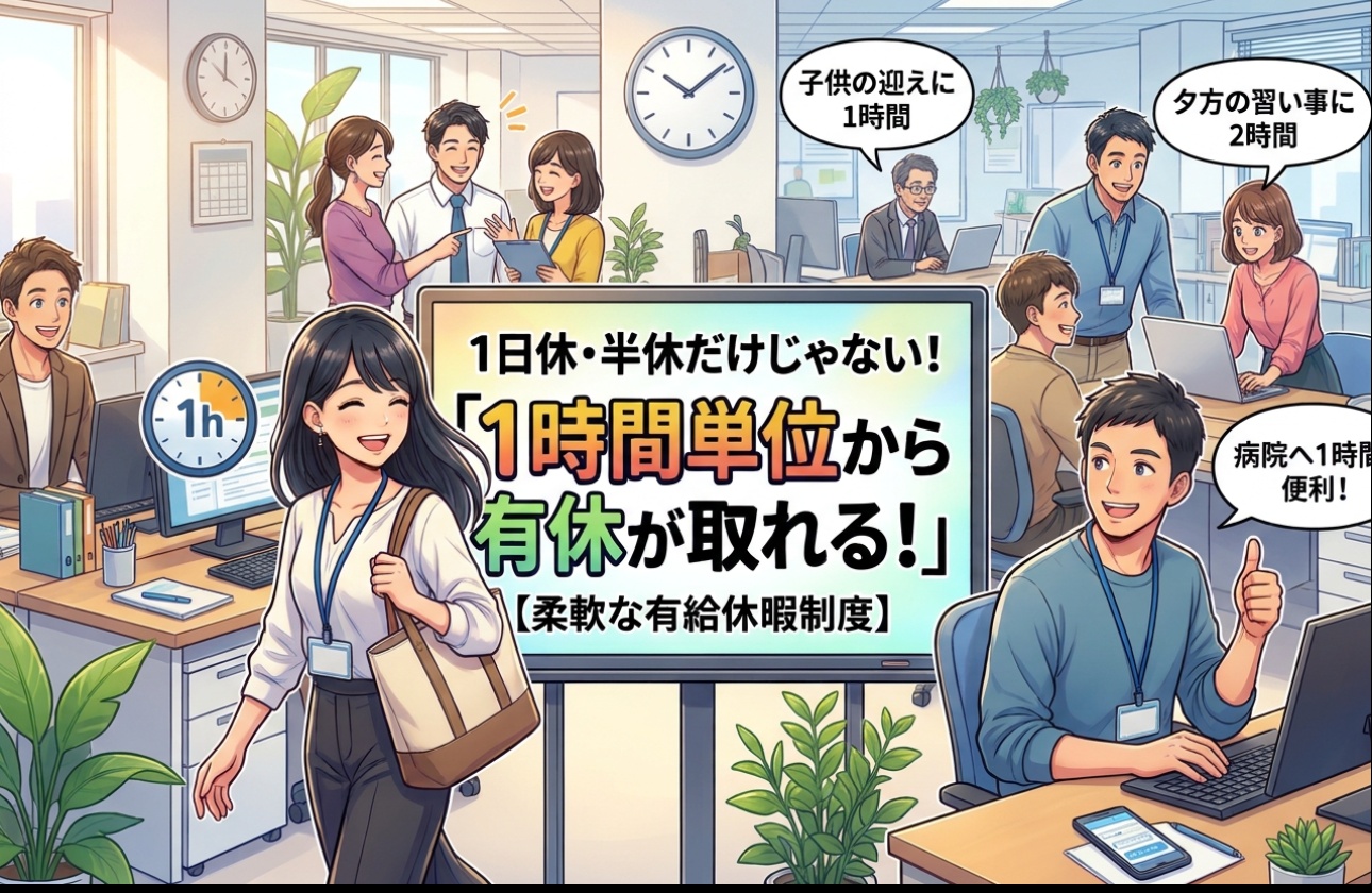 フレキシブルな有給休暇制度!