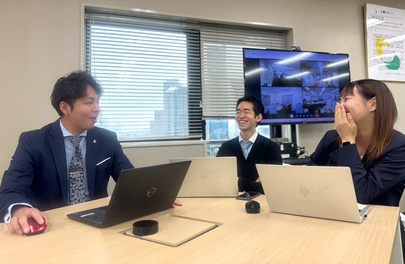 安定した環境で、日々新しいことに挑戦できる社風です!