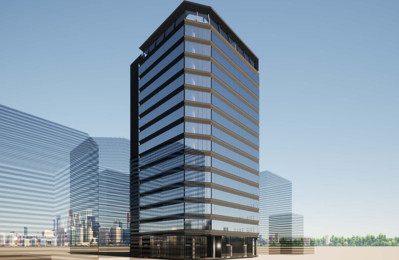 自社施工による14階建 新本社ビル建設中(2025年堂々完成)