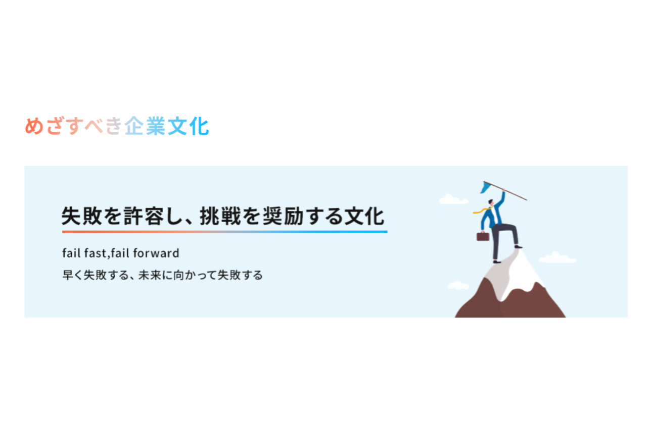 めざすべき企業文化