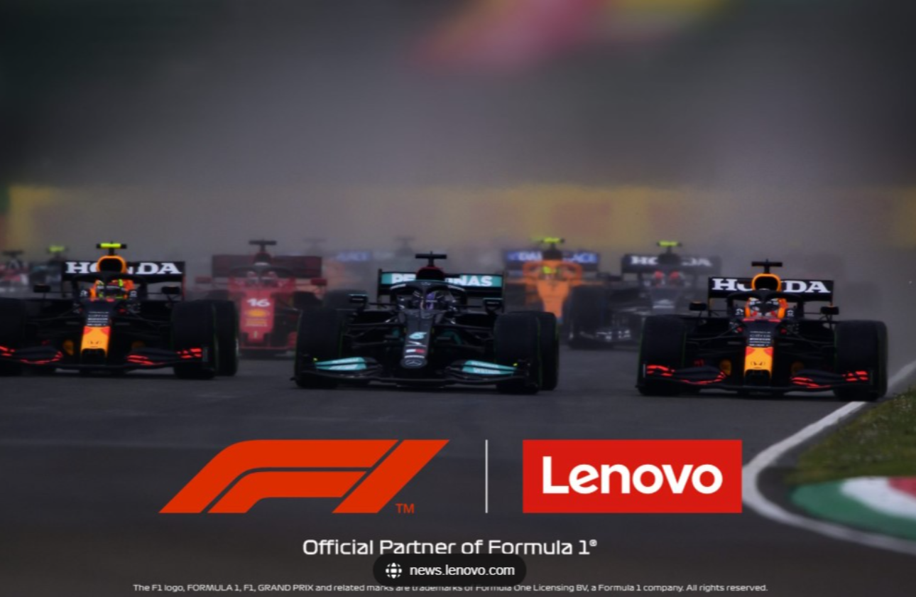 Formula 1のグローバル・テクノロジー・パートナーであるレノボ.。
