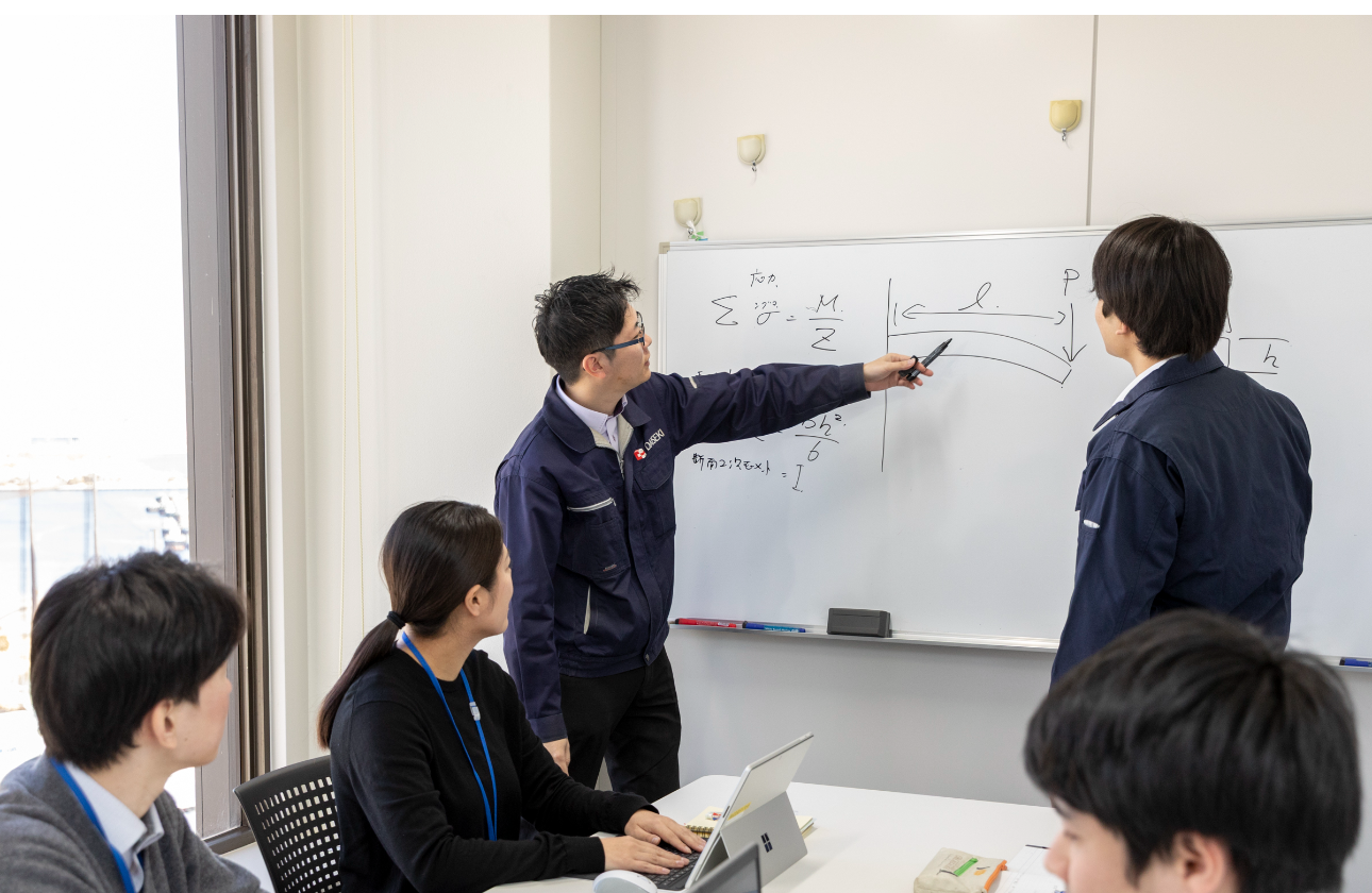 チームで協力し設計遂行！