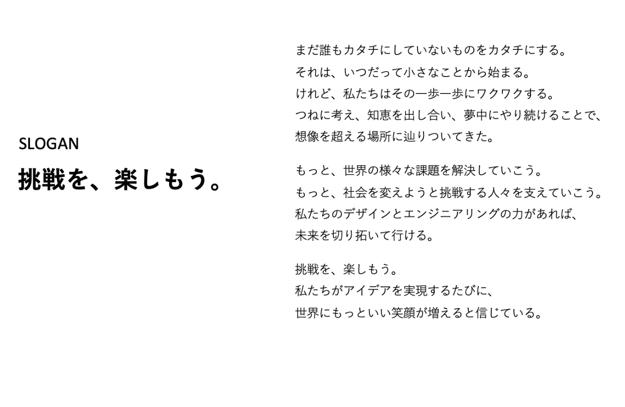 挑戦を、楽しもう。