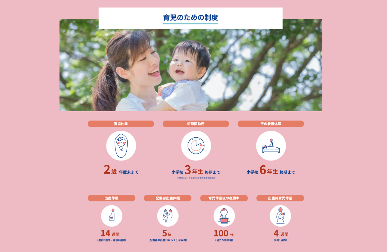 平均勤続年数が23.1年が証明！とても働きやすい環境です