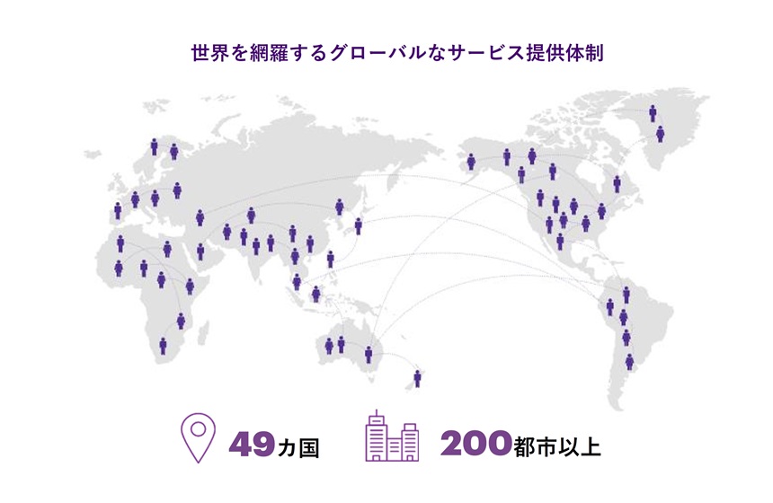 アクセンチュアの強み②：グローバルネットワーク