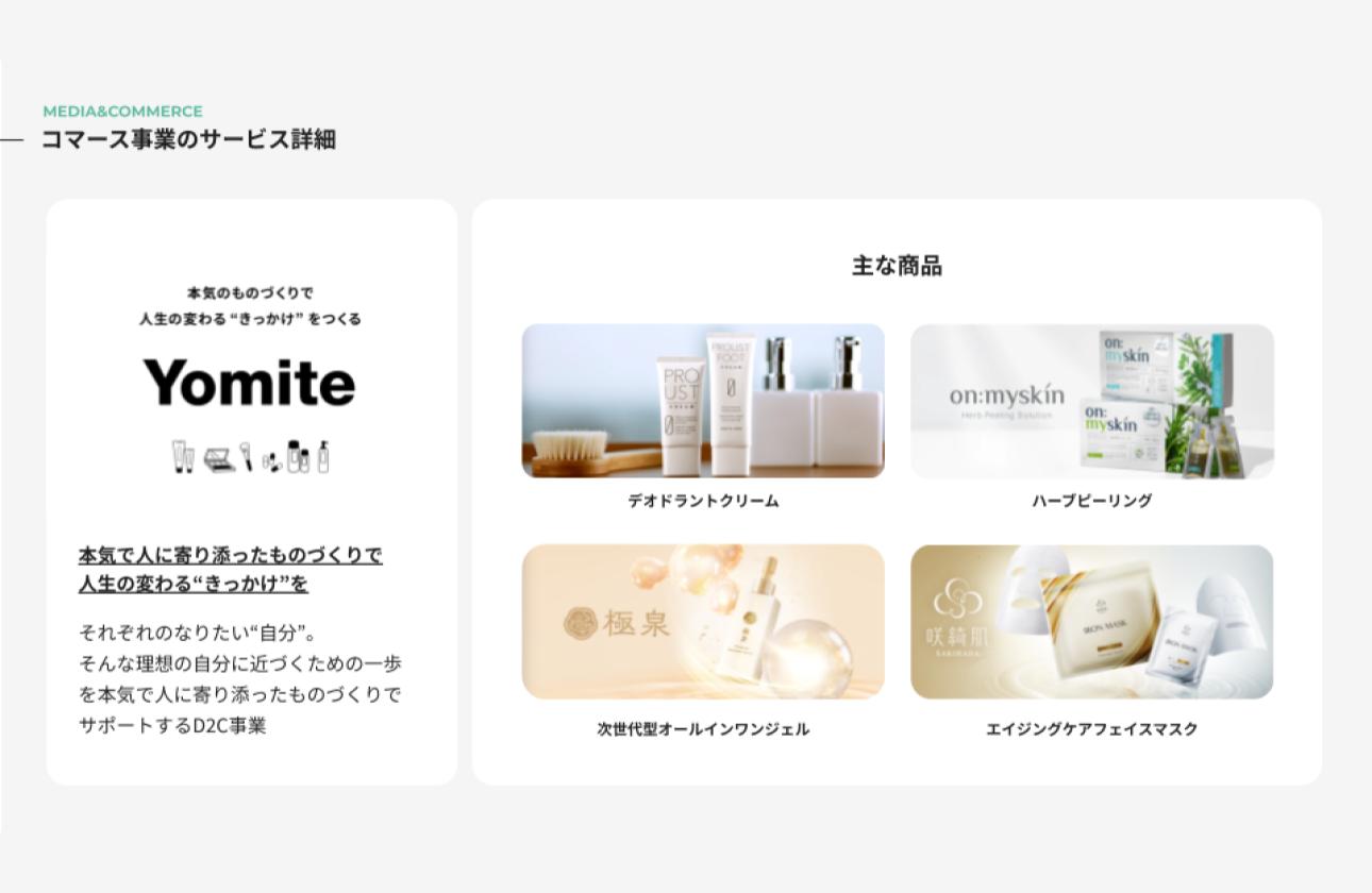 コマース事業のサービス詳細
