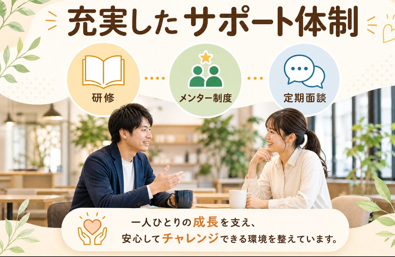 ＼充実したサポート体制／