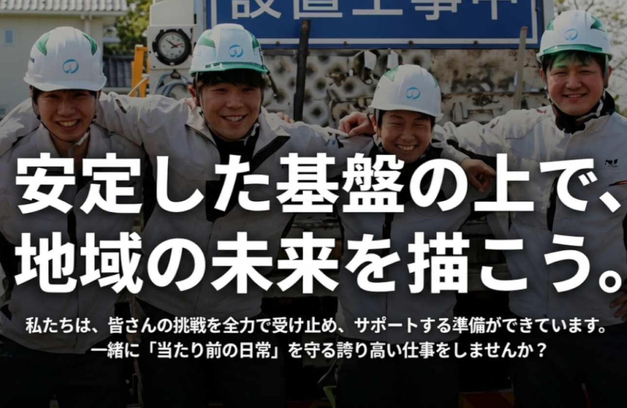 【安定・将来性】岡山で腰を据えて、誇りある「地域の守り手」へ