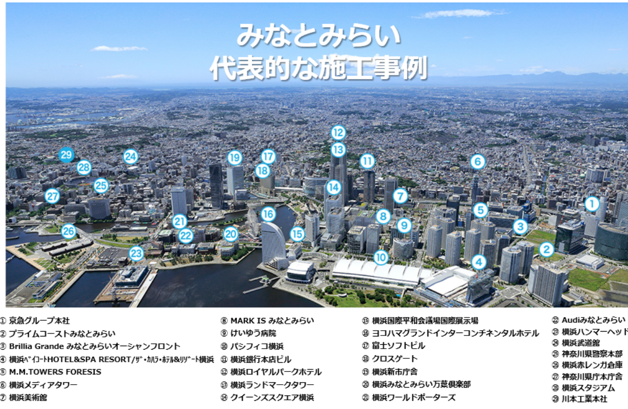 大型案件の実績