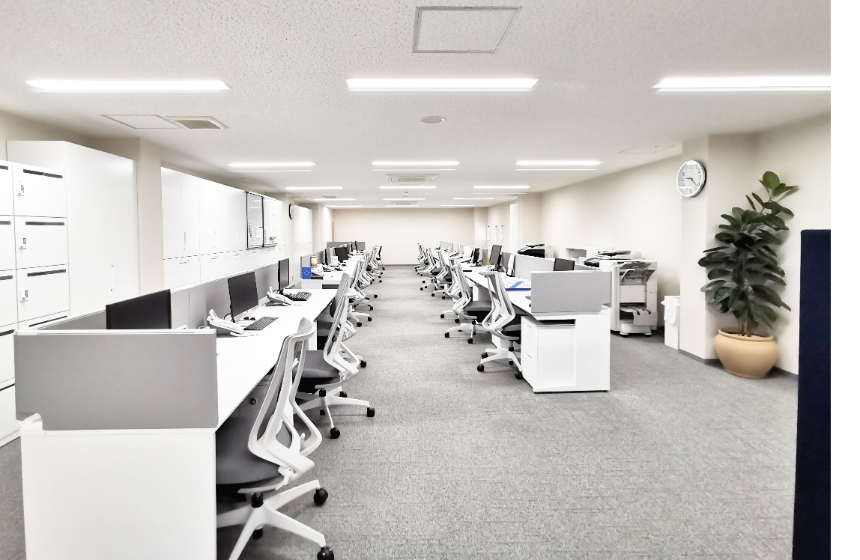 2021年に本社ビル 各フロアーのリニューアル工事を行いました
