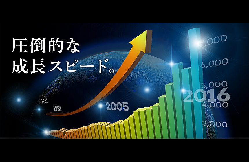 圧倒的な成長　～アジアNo.1から世界No.1企業に向けて～