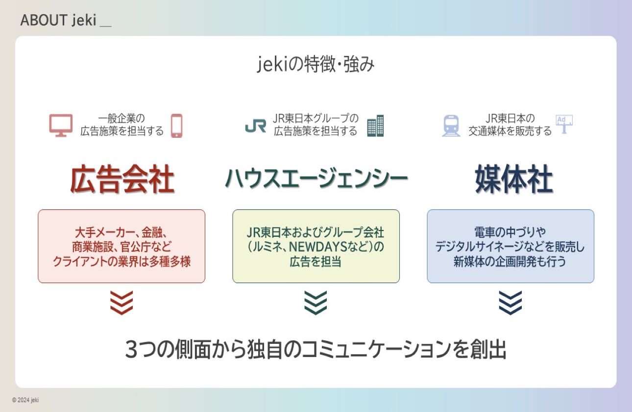 jekiの特徴・強みについて