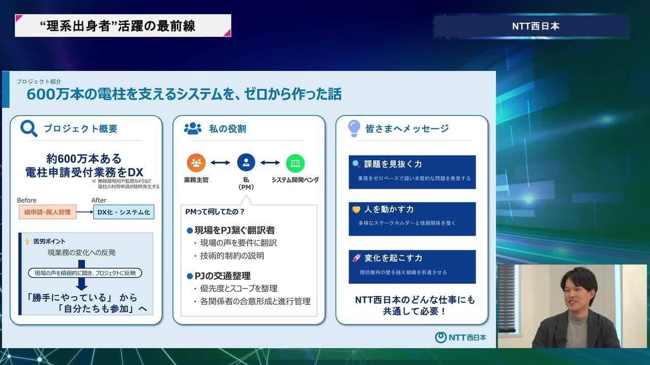 NTT西日本 | 理系キャリアDAY（2026年5月配信）のサムネイル